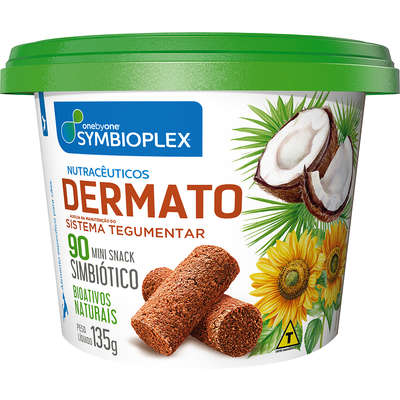 Logotipo produto Mini Snack Spin Pet Symbioplex Dermato 135g